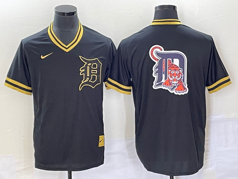Men's Detroit Tigers Black Team Jersey